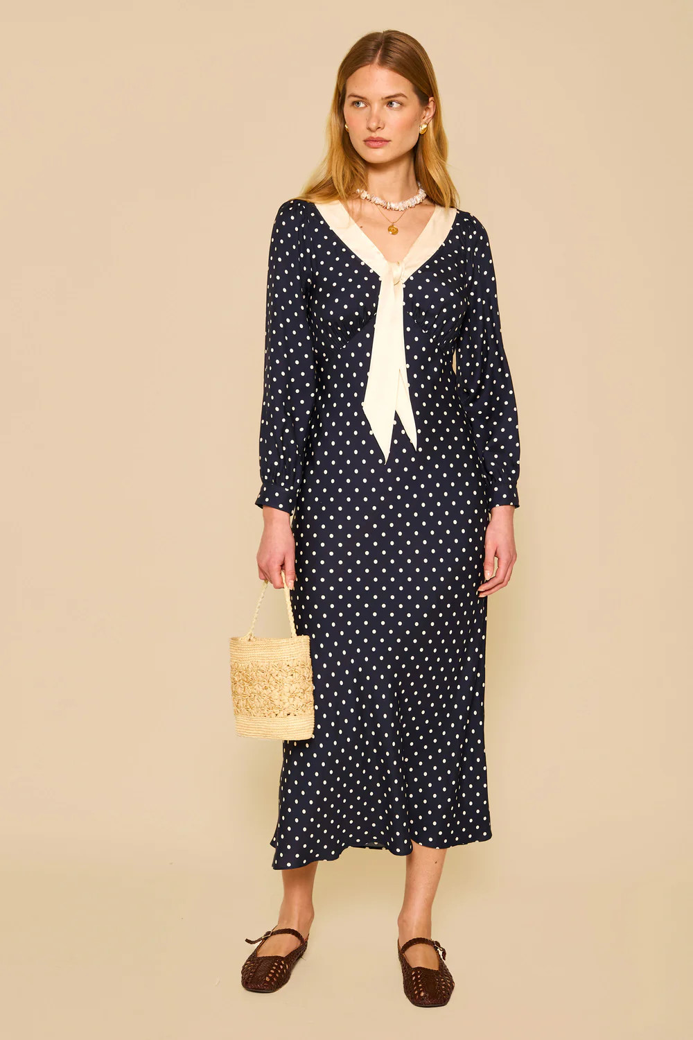 Lotta - Polka Dot Deep Navy | Rixo