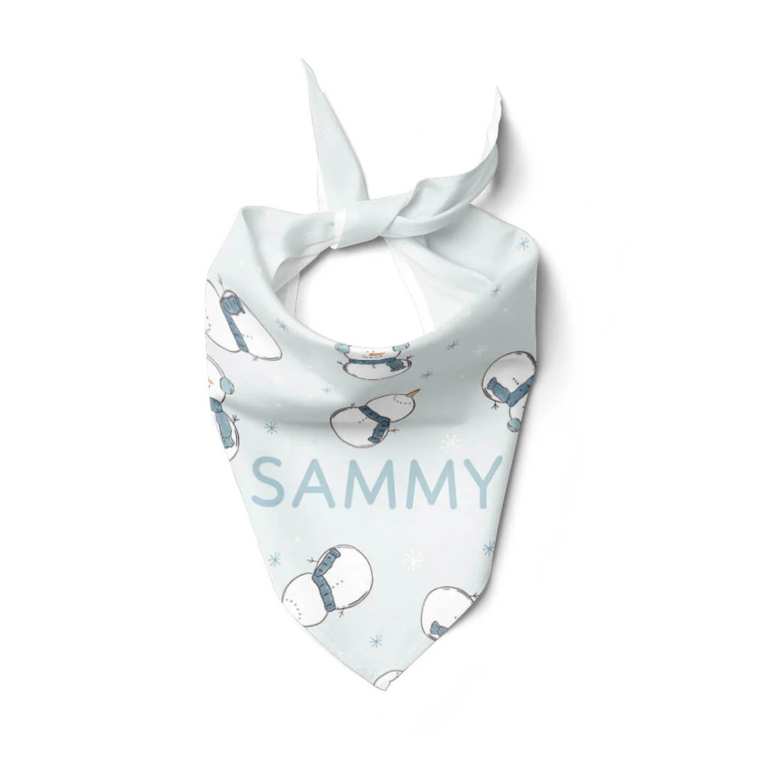 Frosty Friends Personalized Pet Bandana | Blue | Caden Lane