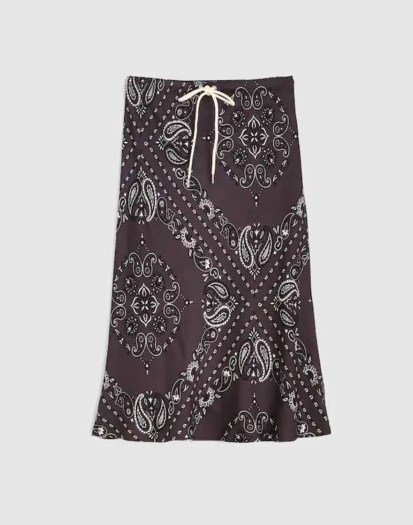 Drawstring Midi Skirt | Madewell