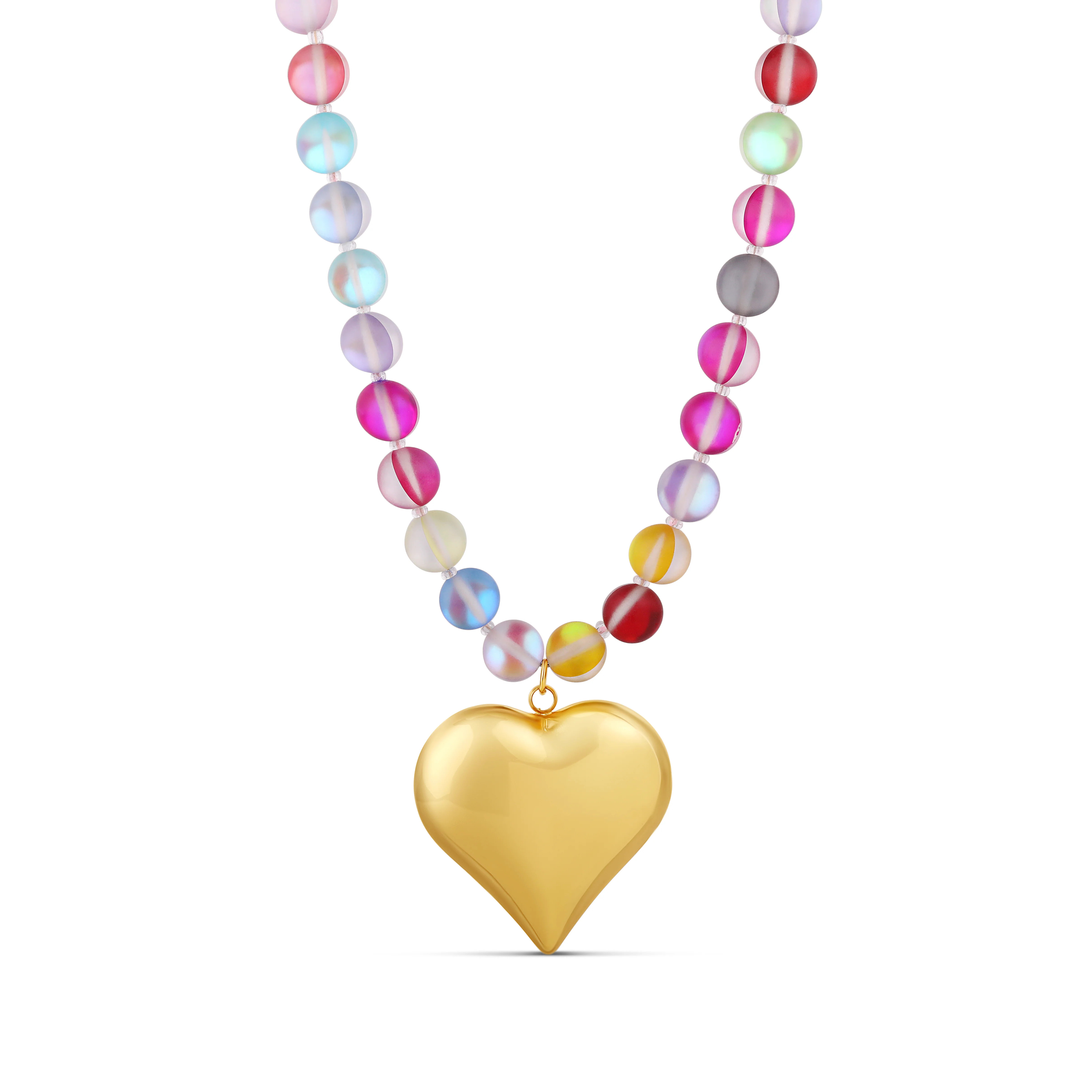 The Beaded Heart Necklace | Hannah B Jewelry