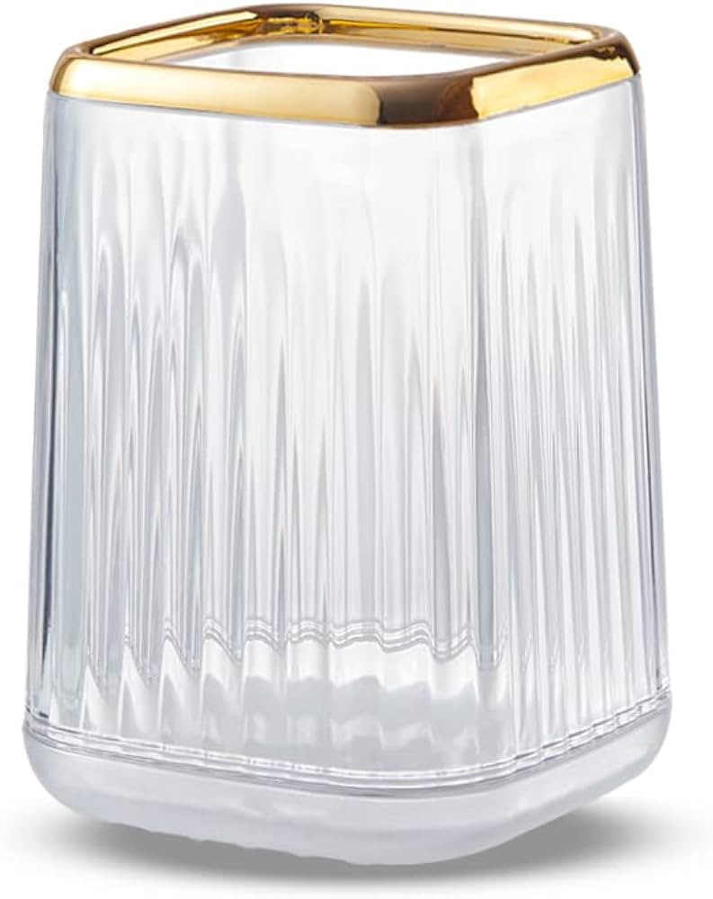 Makeup Brush Cup Holder Organizer for Vanity, Acrylic Clear Make Up Brushes Holders Container Sto... | Amazon (US)