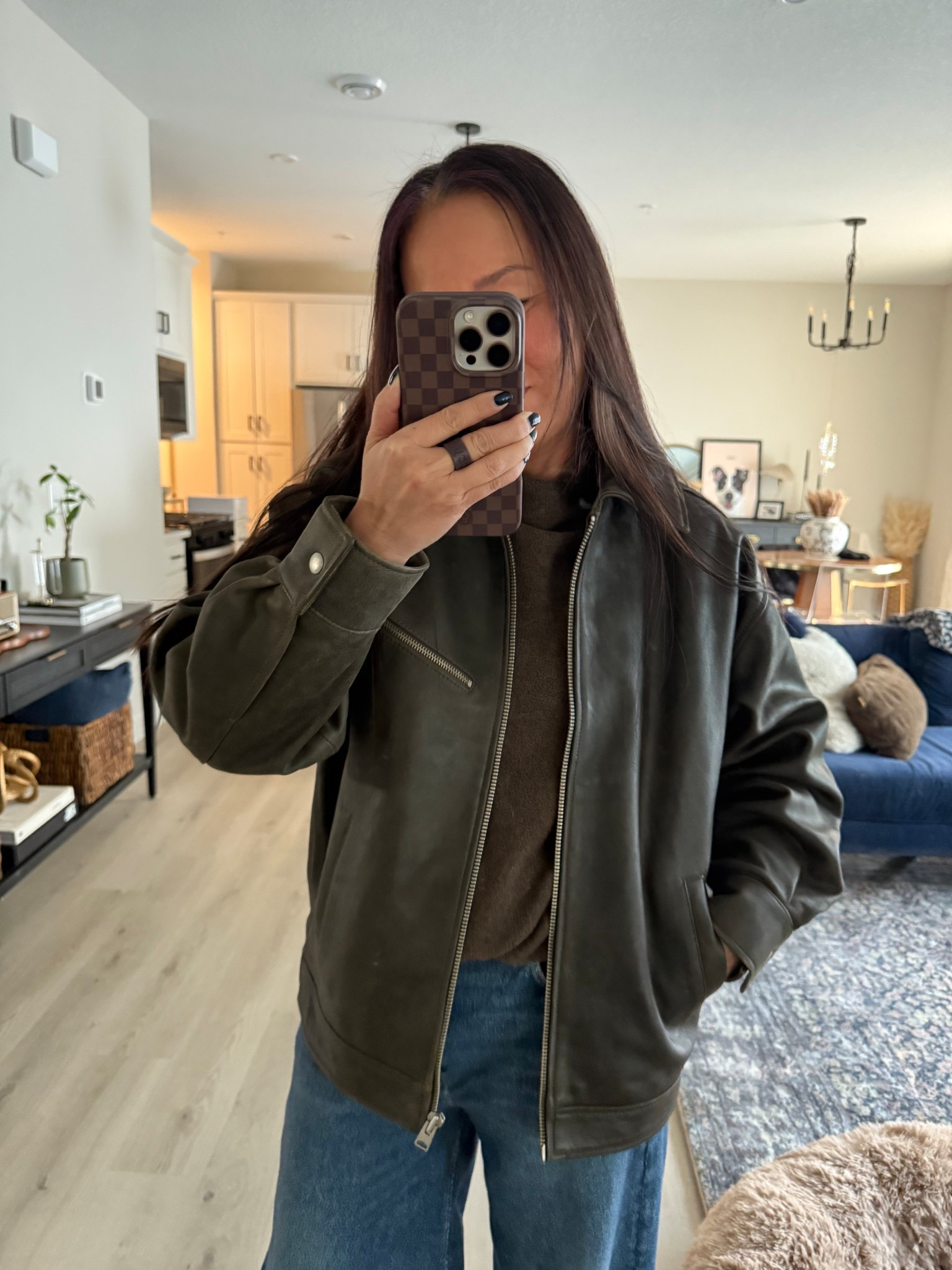 Great prices on this oversized leather bomber jacket and cashmere sweater. Love the brand’s quality 

Plus I finally tried the viral sweatpant jeans and love! I did TTS XS on all pieces.

#LTKOver40 #LTKPetite #LTKootd