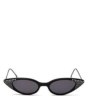 Illesteva Women's Marianne Embellished Slim Cat Eye Sunglasses, 48mm | Bloomingdale's (US)