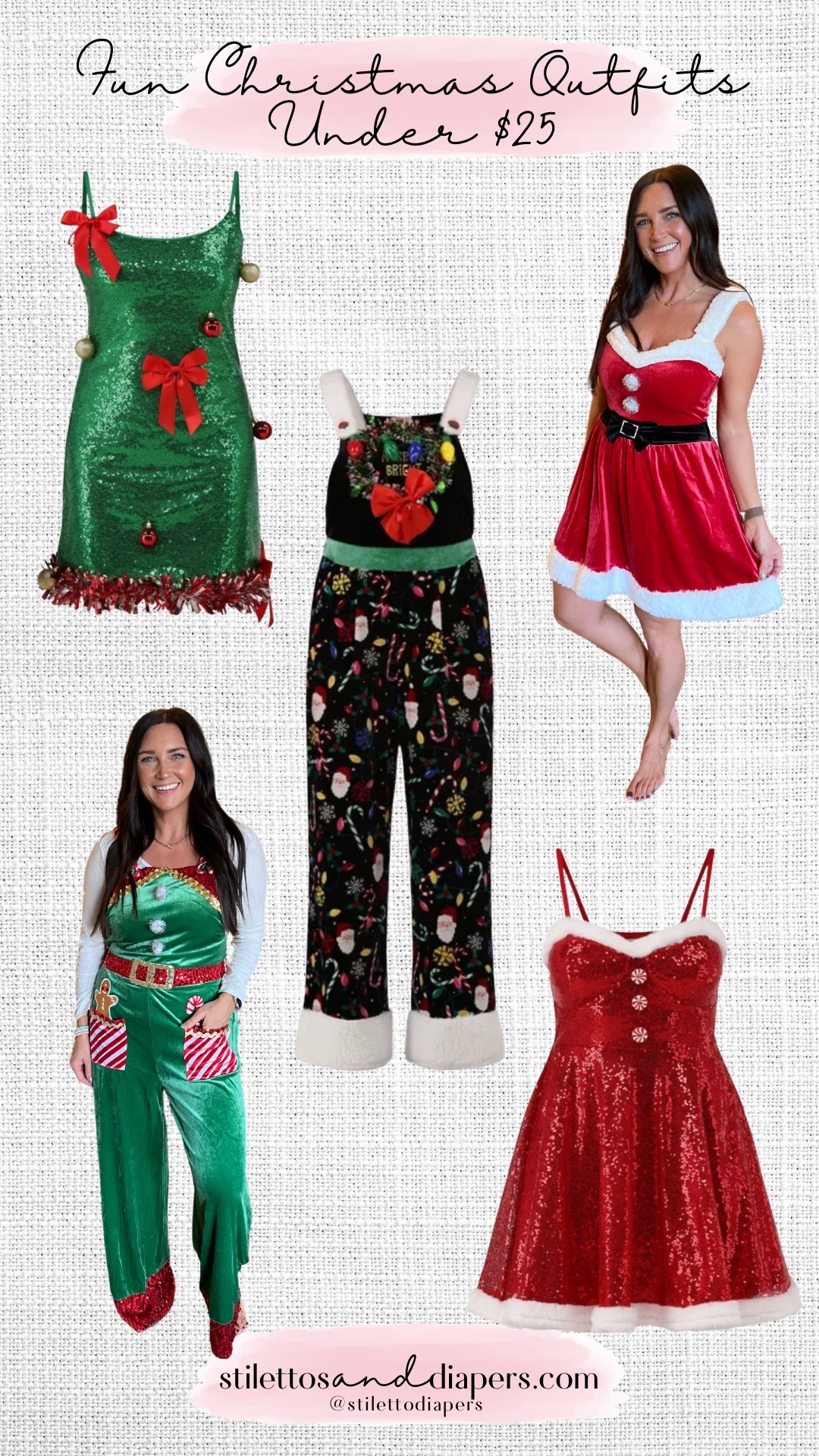 Fun and festive Christmas party looks under $25!

#LTKFindsUnder50 #LTKSeasonal #LTKHoliday