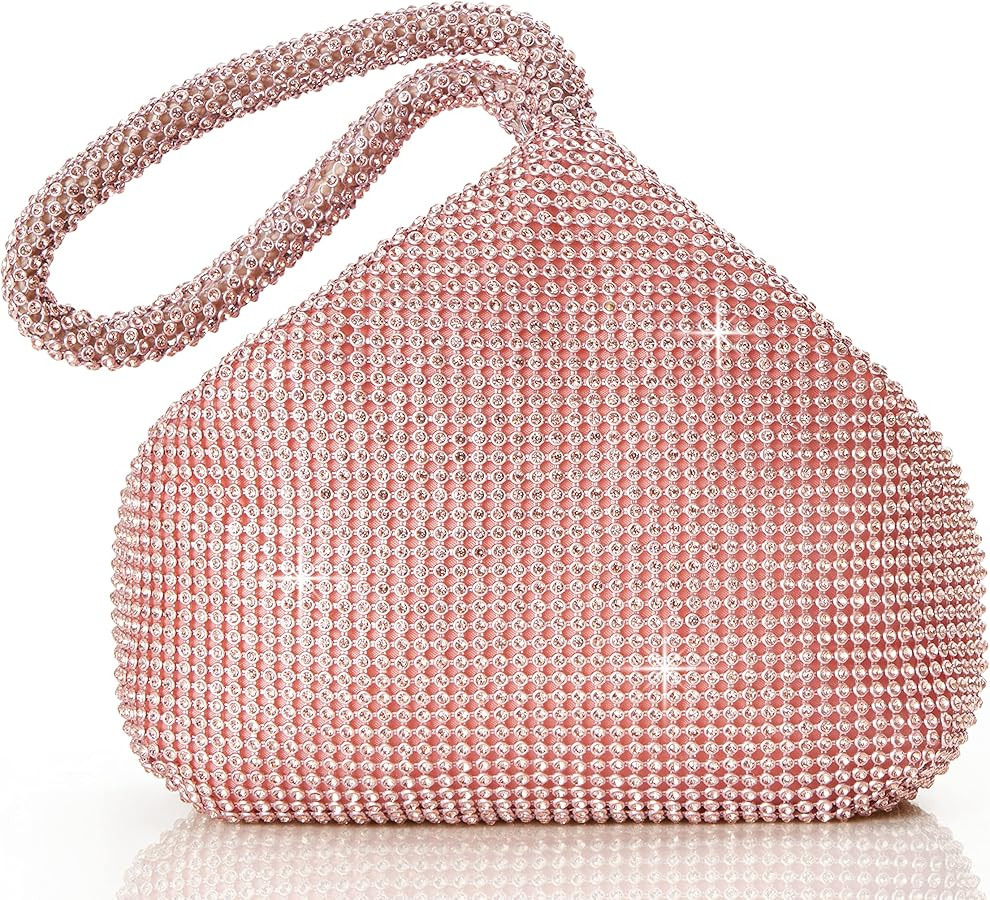 BABEYOND Women's Rhinestone Clutch Evening Bags Sparkly Glitter Triangle Purse for 1920s Party Pr... | Amazon (US)