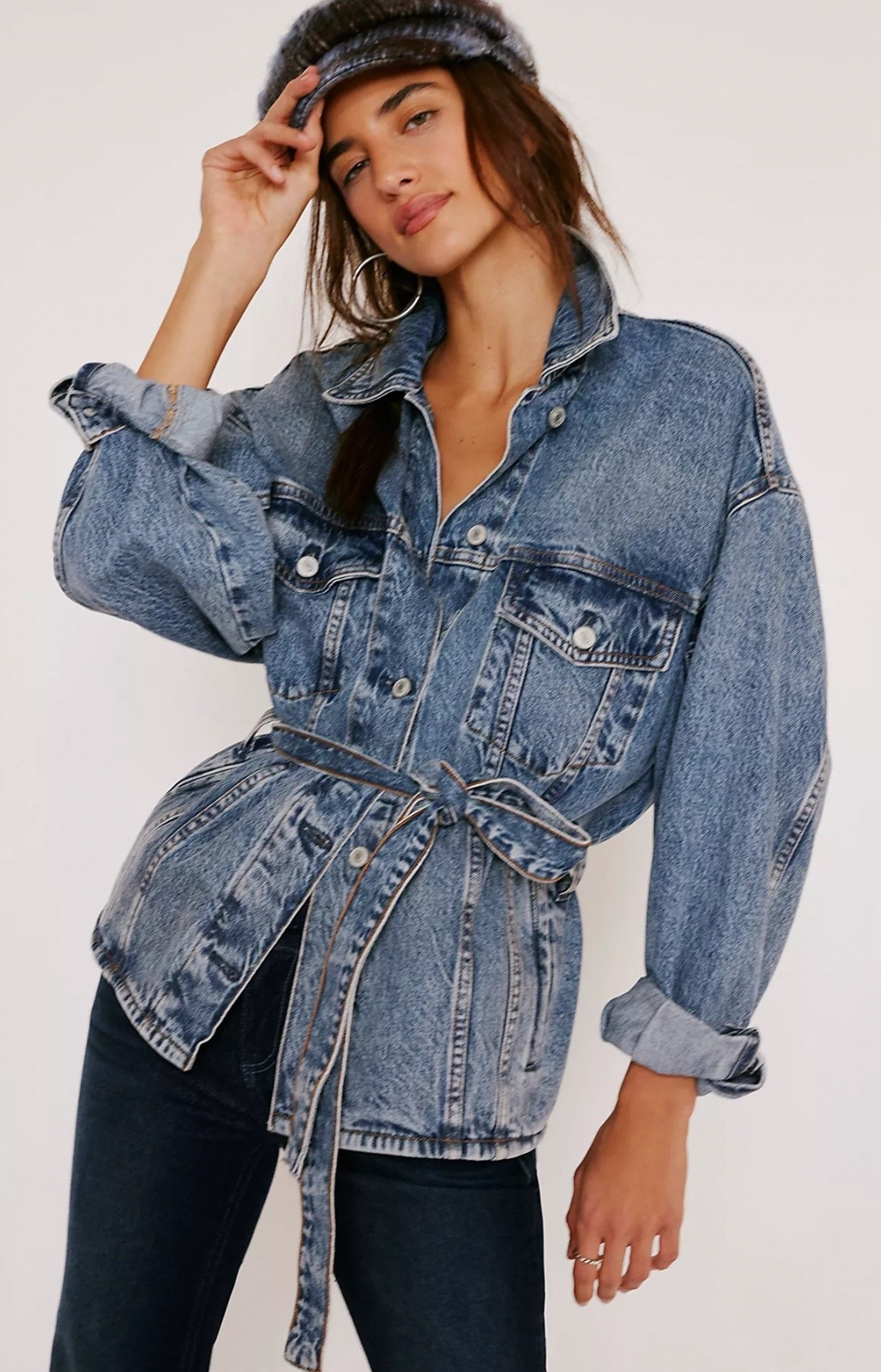 Knotted Denim Jacket 

#LTKStyleTip #LTKU #LTKSeasonal