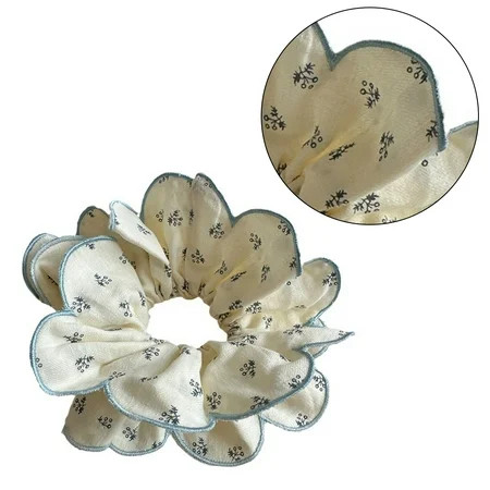 Elaborate Flower Hair Tie for Women Hair Holder Cute Scrunchies Floral Hair Rope Hair Tie Blue | Walmart (US)