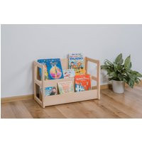 Mini Nursery Bookshelf, Short Bookshelf, Mini Montessori Birch Plywood Modern Storage Baby Registry Item | Etsy (US)