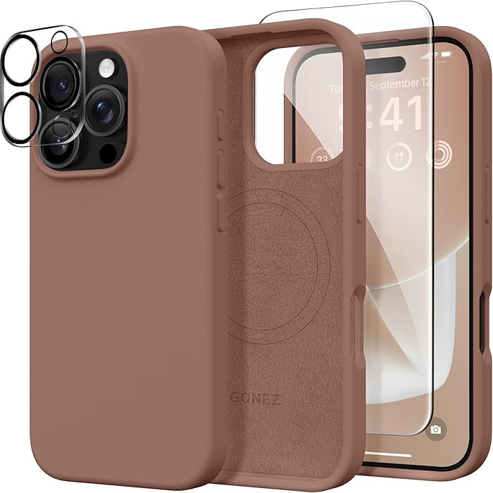 GONEZ Magnetic for iPhone 16 Pro Case, Compatible with MagSafe, [Screen Protector + Camera Lens P... | Amazon (US)