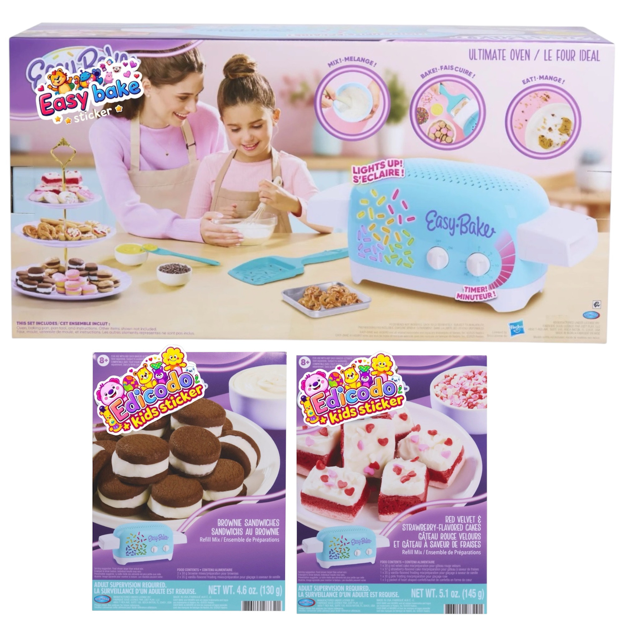 Easy-Bake Ultimate Oven Baking Set, 2 Mixes Varieties Bundle | Walmart (US)