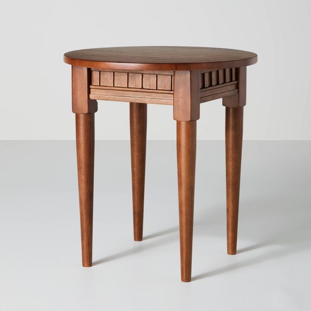 Turned Leg Wood Accent Table Brown - Hearth & Hand™ with Magnolia | Target