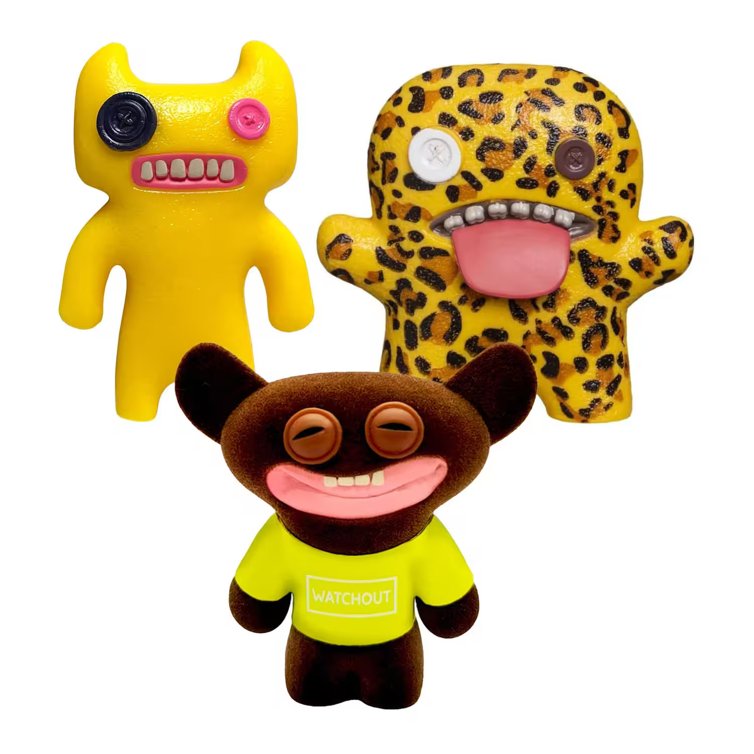 ZURU - Fuggler 2.5 Inch Figure 3-Pack | Dark Yellow, Leopard Print, Black/Yellow - Multi-Colored | Best Buy U.S.