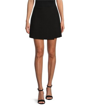 Gianni Bini Belle Stretch Suiting Coordinating Faux Wrap Mini Skirt | Dillard's | Dillard's
