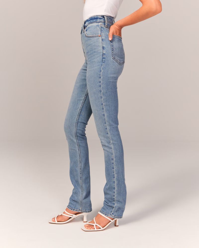 Women's Ultra High Rise 90s Slim Straight Jean | Women's Bottoms | Abercrombie.com | Abercrombie & Fitch (US)