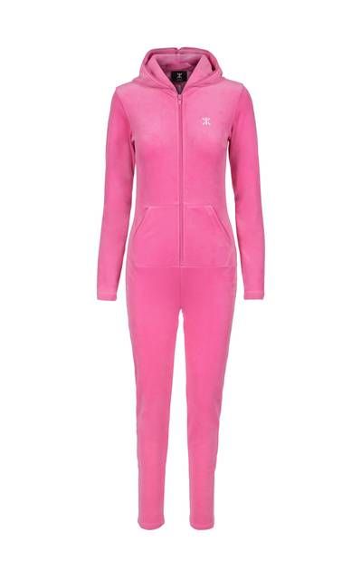 Original Velvet Fitted Jumpsuit Hot Pink | Onepiece (ROW)