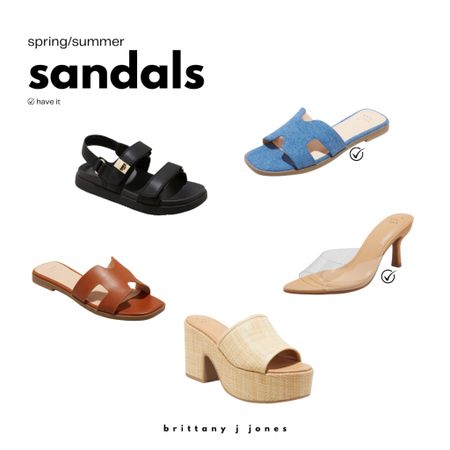 spring/summer sandals! just added a few of these to my closet! #LTKsandals 

#LTKshoecrush
