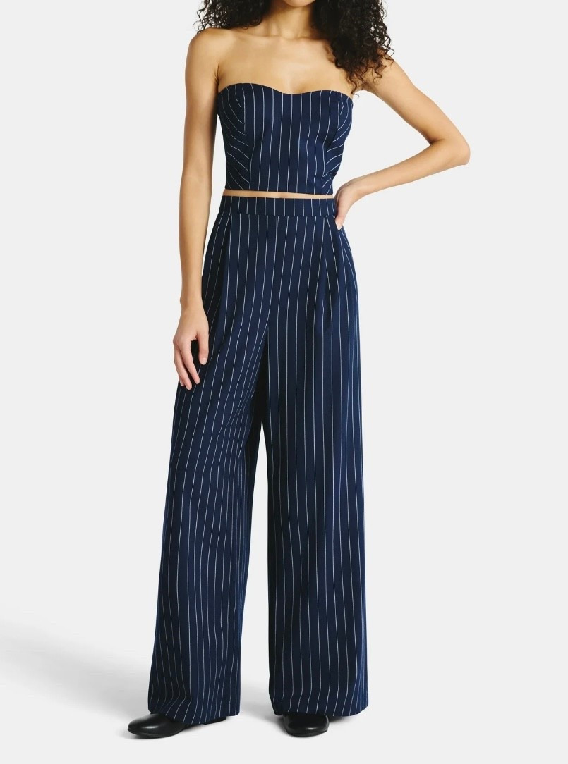 Tube top and wide leg pant set for $20 #walmartpartner #work #travel #party #fashion 

#LTKFindsUnder50