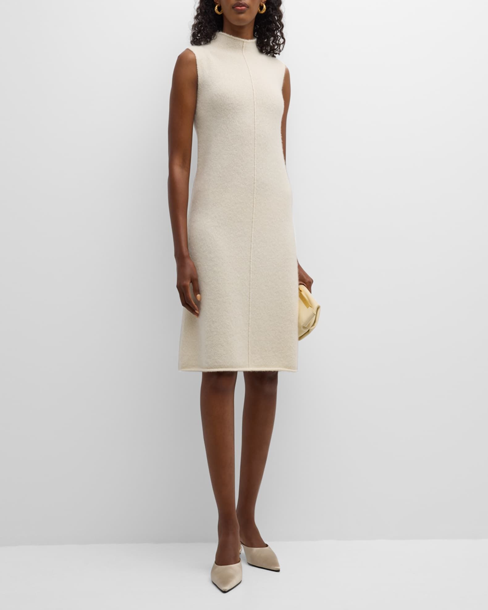 Boiled Cashmere Turtleneck Midi Dress | Neiman Marcus