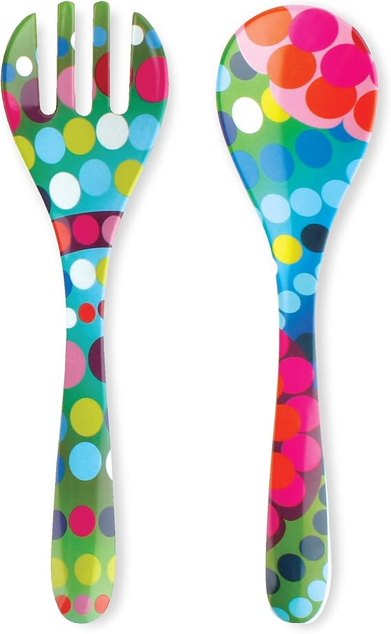 French Bull Salad Server 2 Piece Set - Melamine Dinnerware - 13" - Outdoor, Party, Utensils - Bin... | Amazon (US)