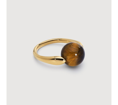 Kate Young Round Gemstone Ring | Monica Vinader (US)
