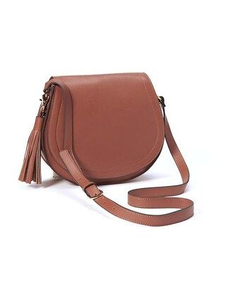 Old Navy Faux Leather Tassel Saddle Purse For Women Size One Size - Cognac brown | Old Navy US