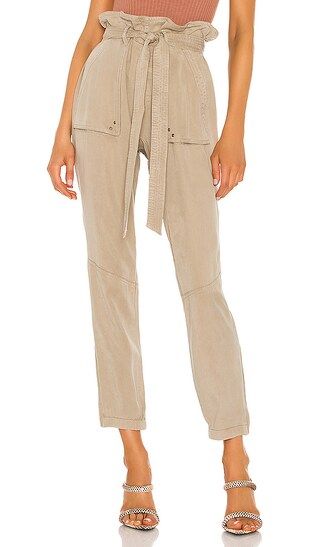 Paperbag Waist Pant in Wheat | Revolve Clothing (Global)