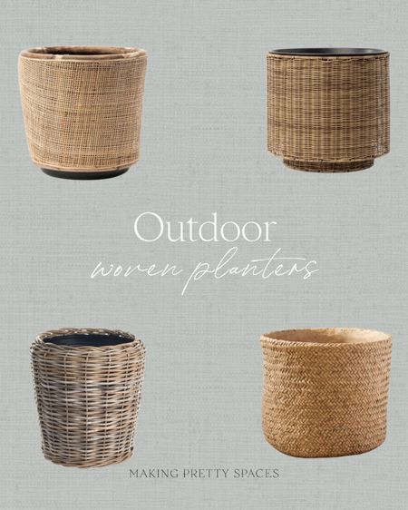 Shop these outdoor woven planters!
Rattan planter, outdoor planter, McGee & Co, lined planter

#LTKsalealert #LTKhome #LTKstyletip