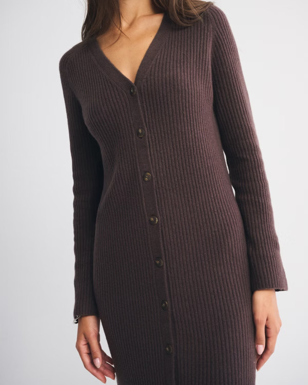 Duster Maxi Sweater Dress | Abercrombie & Fitch (US)