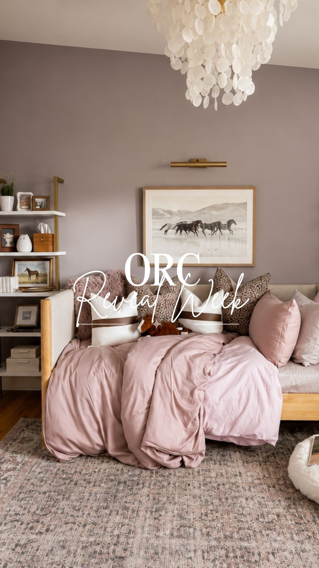 Lavender teen girls room. Mauve walls bedroom refresh. Teenage bedroom refresh with daybed, single white dresser and pleated curtains. 

Use my code: MENDEZMANOR for 20% off your Two Pages Curtain order.

#LTKHome #LTKKids #LTKSaleAlert