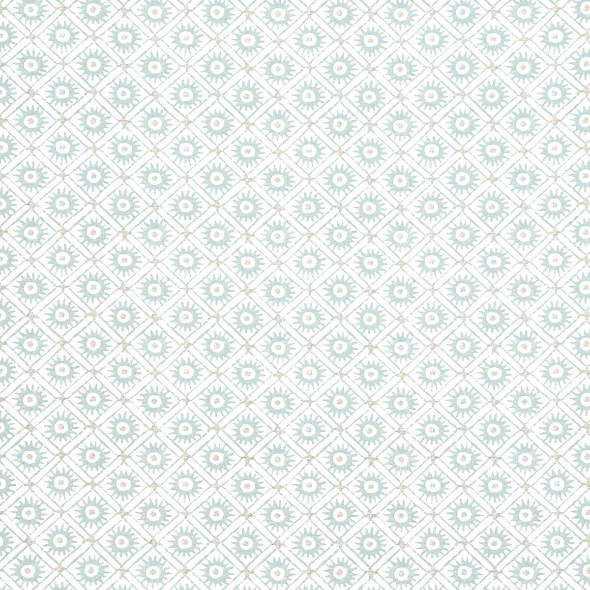 Anna French Mini Sun Robin'S Egg Fabric | DecoratorsBest