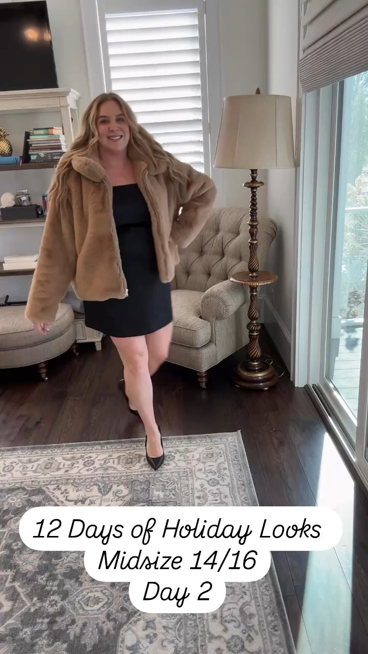 Obsessed with this faux fur coat and silky mini dress! Perfect for any holiday event you have coming up! 

Faux fur, faux fur coat, black mini dress, little black dress, LBD, midsize fashion, midsize holiday

#LTKCyberWeek #LTKMidsize #LTKHoliday