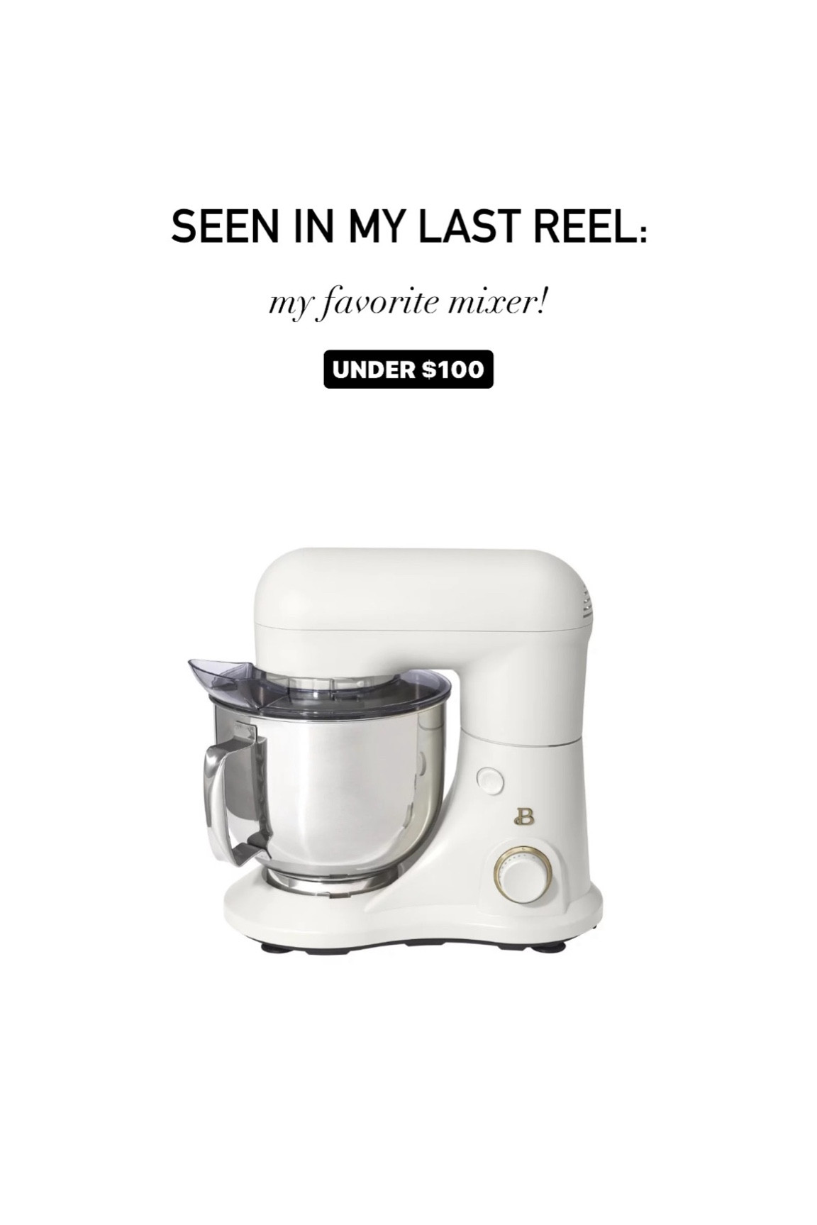 My favorite mixer I use, seen in my IG recipes! 👩🏼‍🍳

Linked some other mixers I found on sale too!



Cooking // kitchen // recipes // kitchen appliances // under $100 // home finds 

#LTKhome