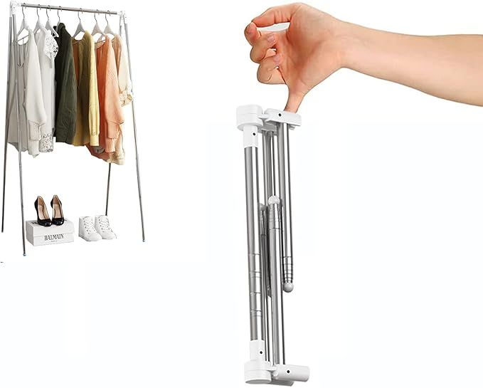 Ligtchser Portable Travel Garment Rack,Folding Clothes Rack for Dance,Travel,Camping, Drying,RV, ... | Amazon (US)