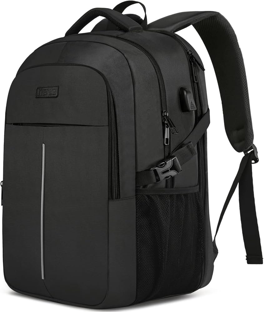Extra Large Backpack for Men 50L,Water Resistant 17Inch Travel Laptop Work bag with USB Charging ... | Amazon (UK)