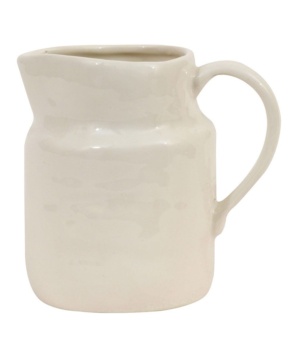 Creative Co-Op Pitchers White - Vintage Stoneware Pitcher | Zulily