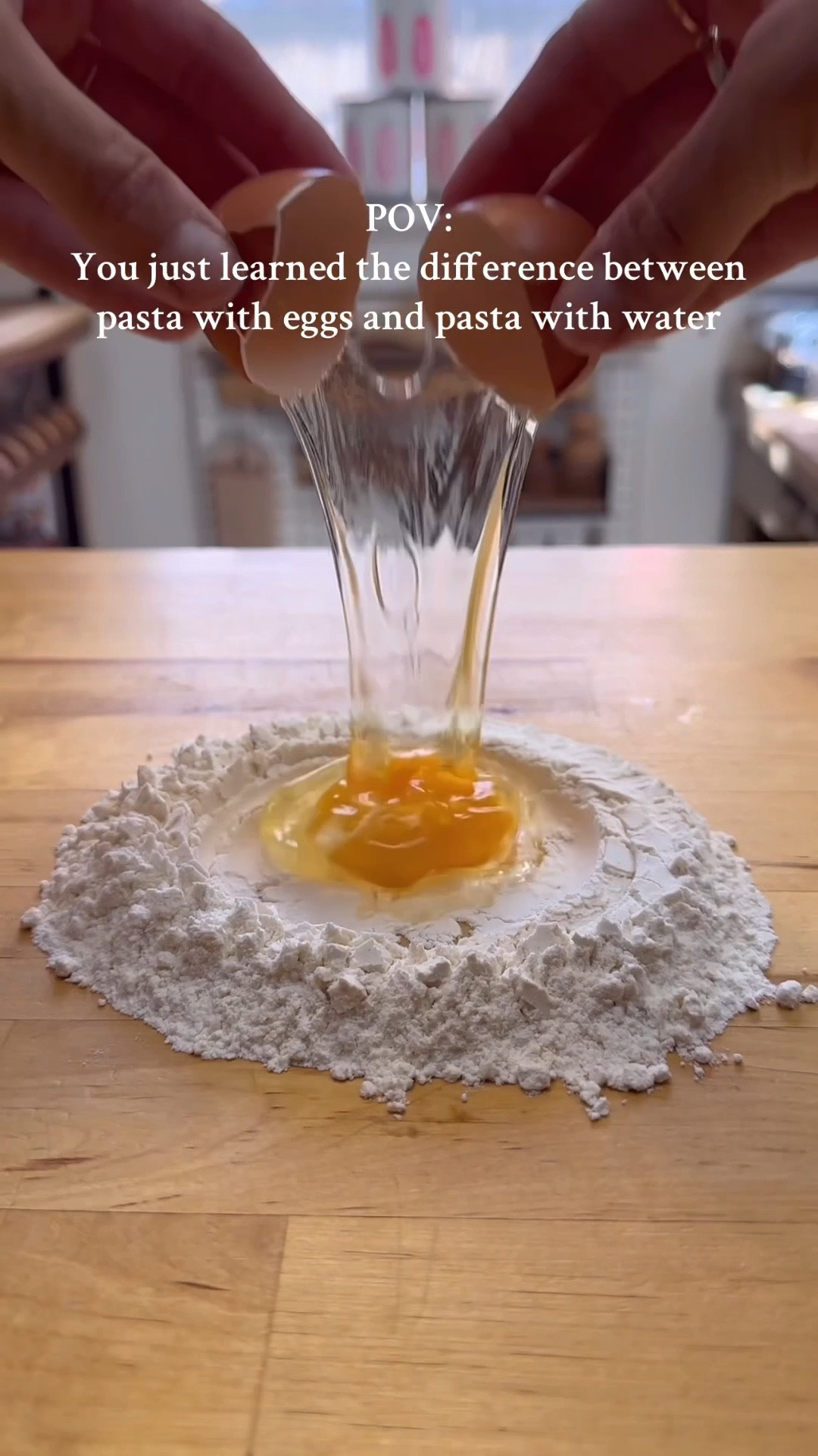 Pasta with EGGS vs WATER