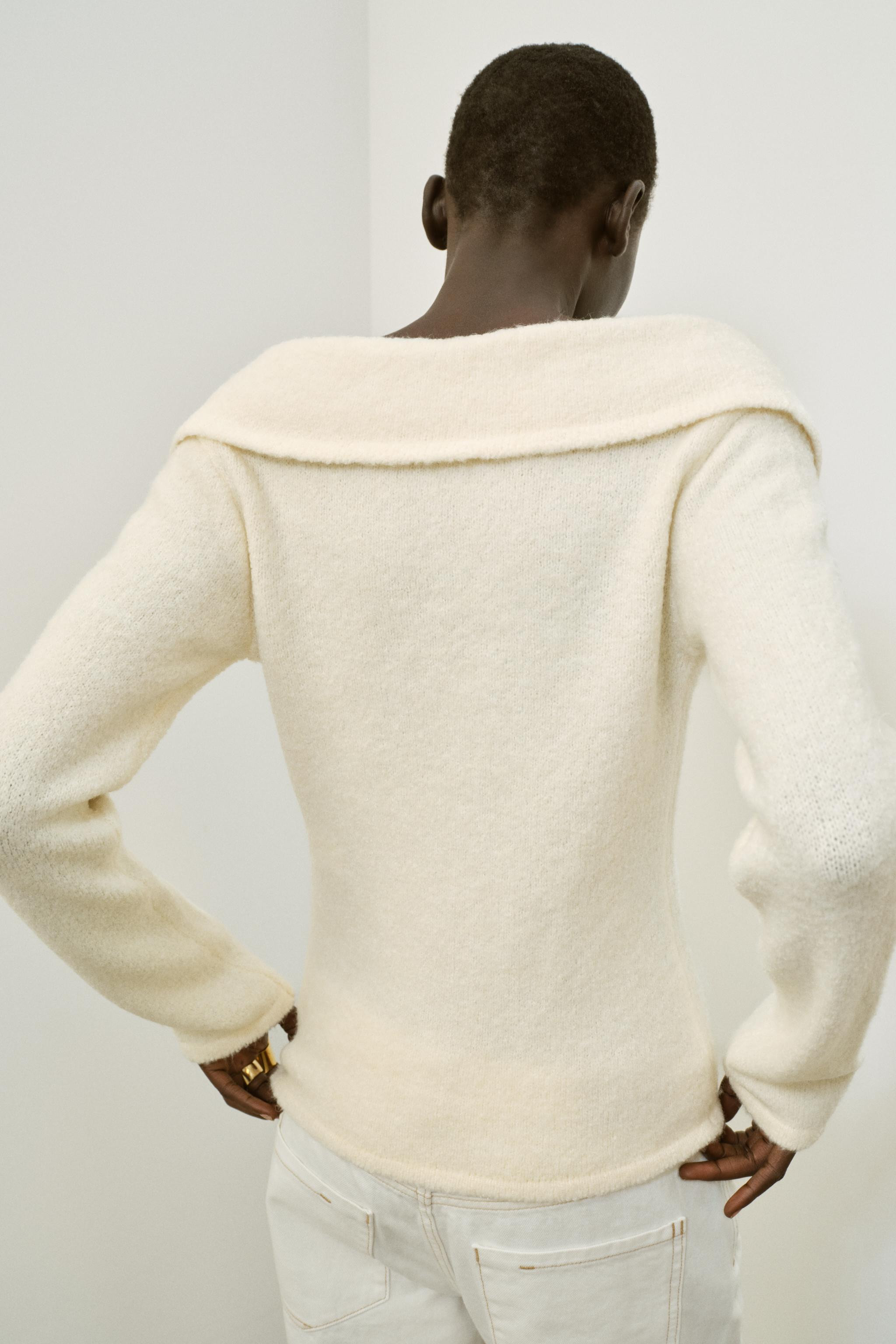 ZIP-UP LAPEL TOP | Zara UK
