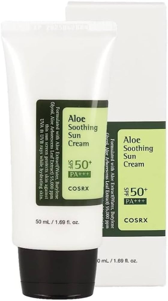 Aloe Soothing Sun Cream SPF 50 PA+++ 50ML By Cosrx | Amazon (US)