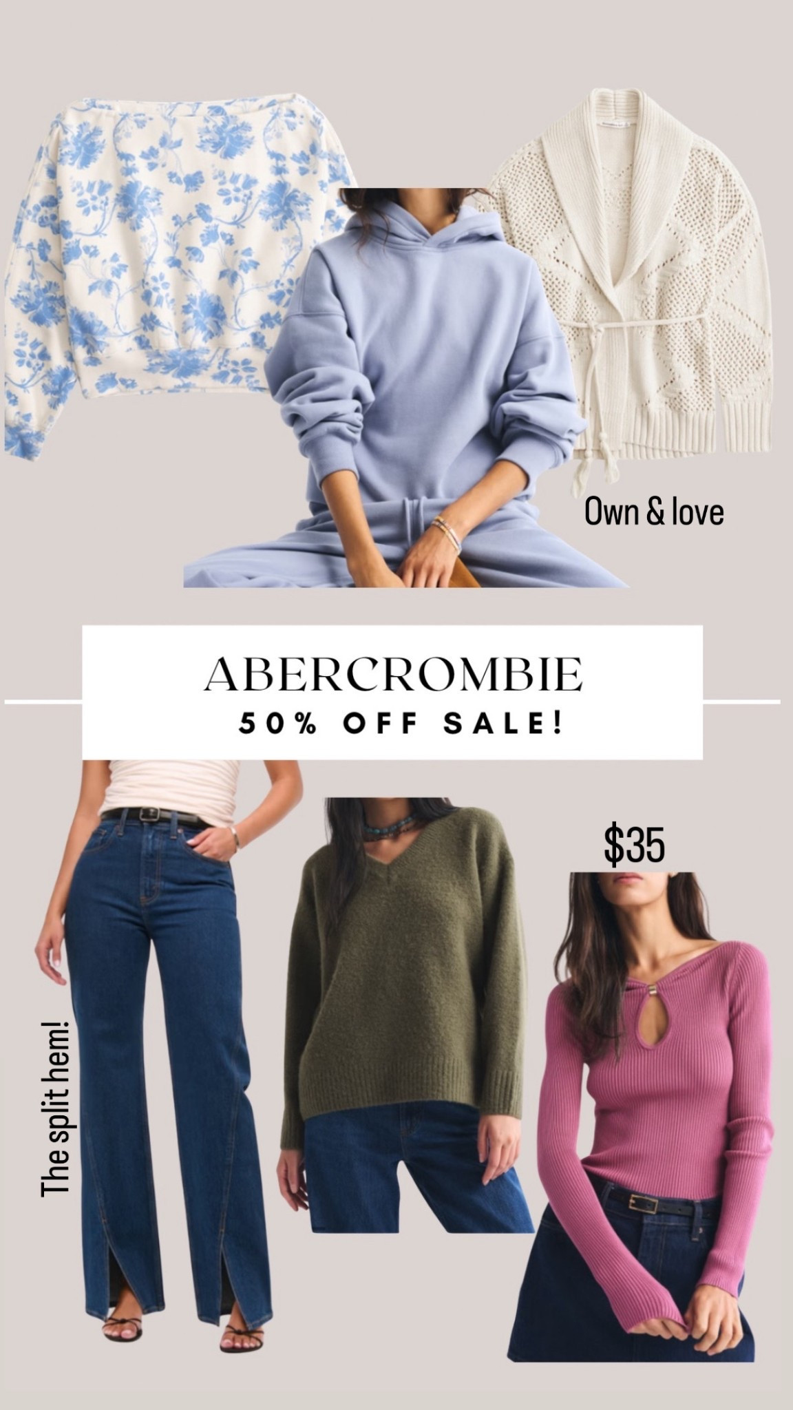 50% off Abercrombie sale!
Own & love most of these 


#LTKSaleAlert #LTKPetite #LTKFindsUnder50