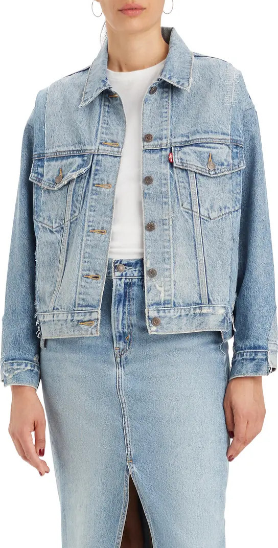 '90s Distressed Trucker Jacket | Nordstrom