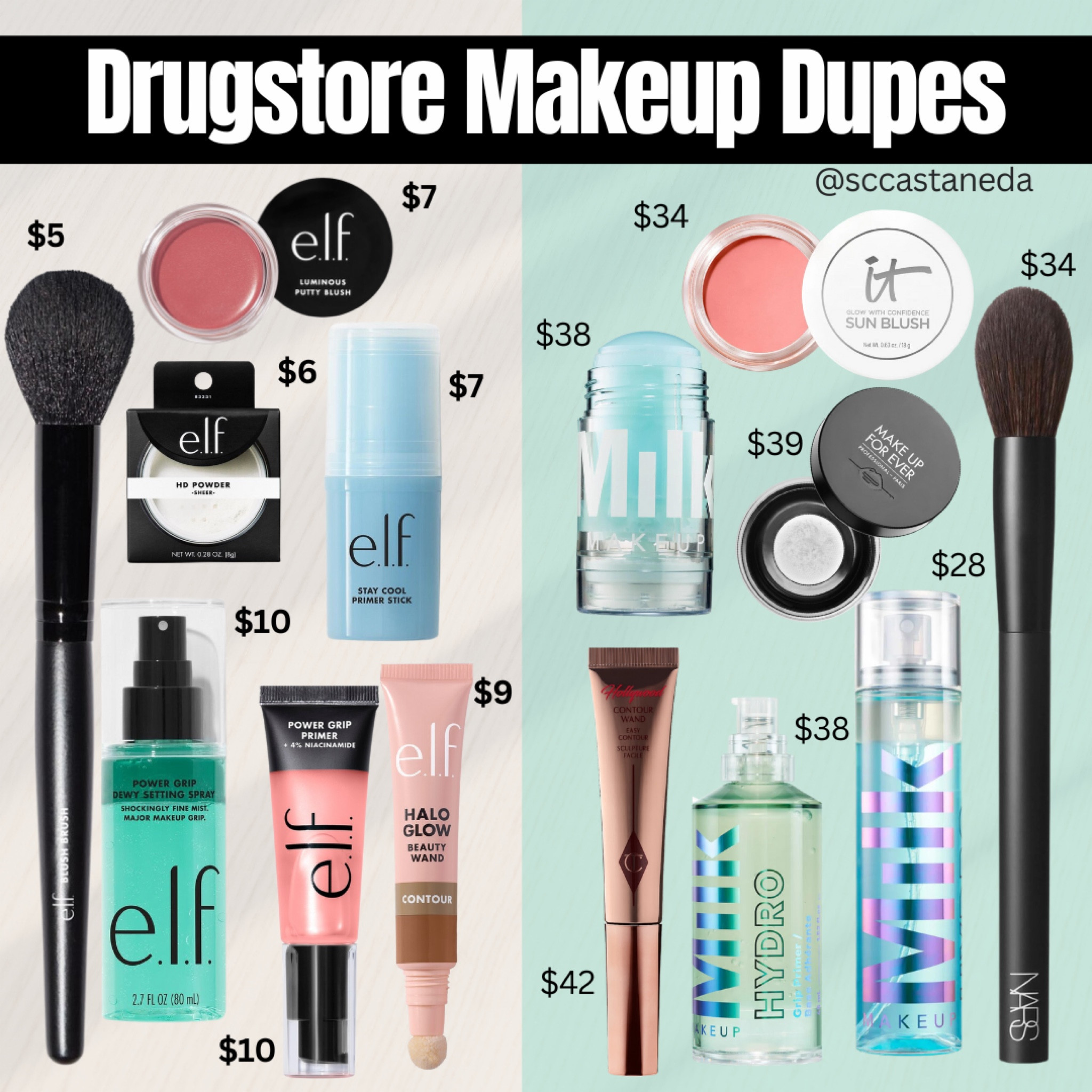 Drugstore makeup dupes UNDER $10 at CVS!! #cvsbeauty #cvs #drugstore #makeupdupes #milkmakeup #elfcosmetics #makeupforever #sephora 

#LTKBacktoSchool #LTKFindsUnder50 #LTKBeauty