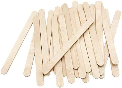 200 Pcs Craft Sticks Ice Cream Sticks Natural Wood Popsicle Craft Sticks 4.5 inch Length Treat St... | Amazon (US)