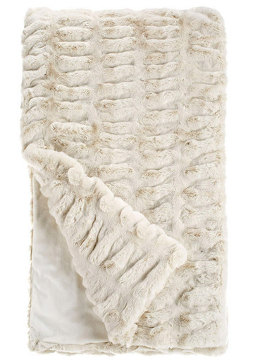 Couture Collection Ivory Mink Faux Fur Throws | Fabulous-Furs