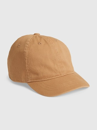 Toddler 100% Organic Cotton Washed Baseball Hat | Gap (US)