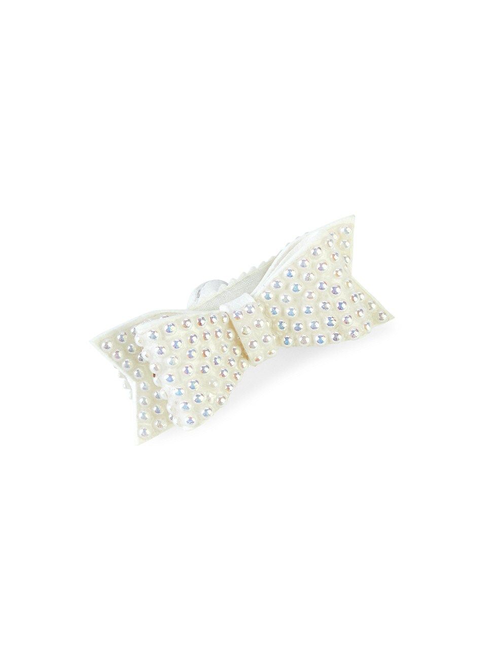 Bari Lynn Faux Pearl & Crystal Bow Hair Clip - Pearl | Saks Fifth Avenue