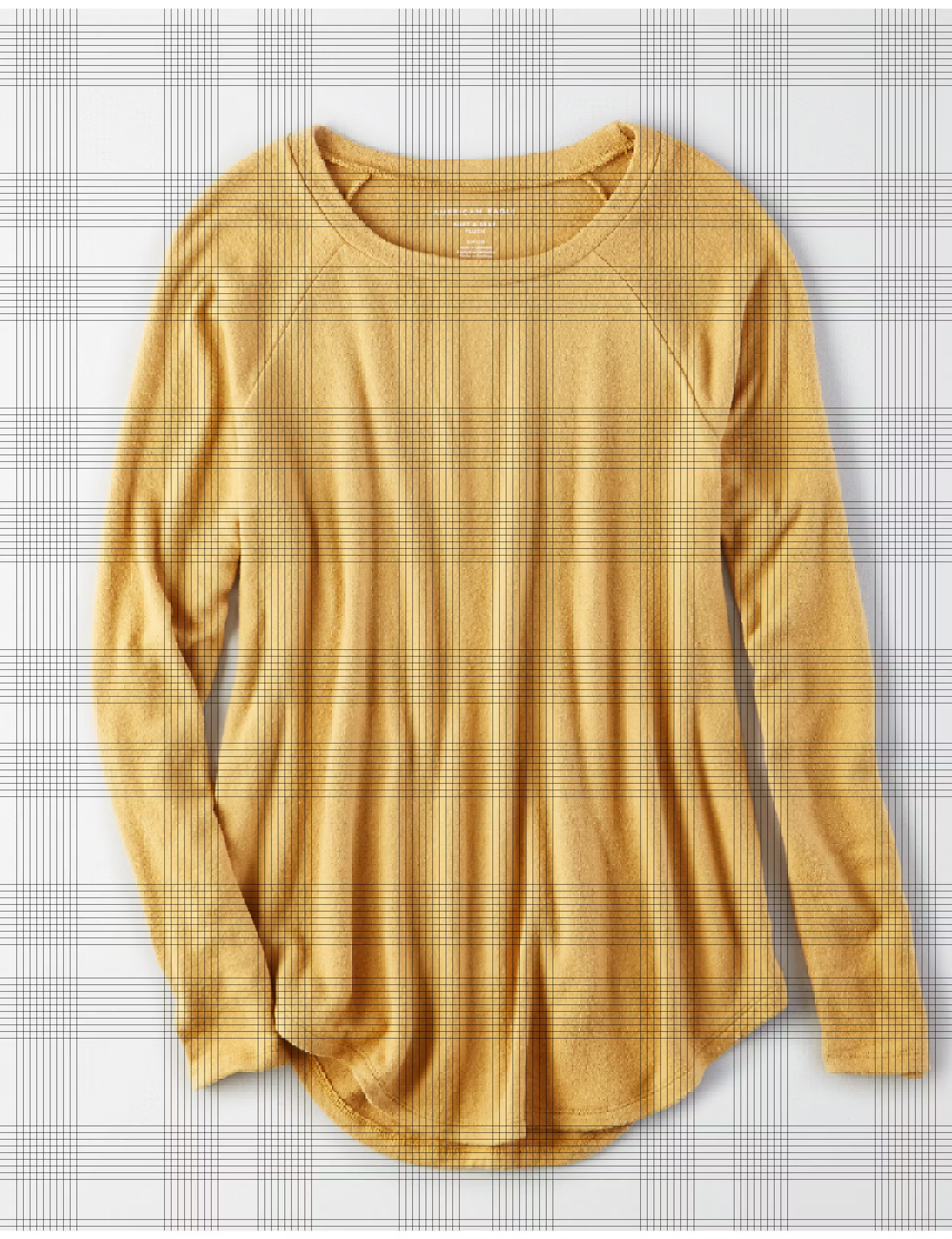 AE Soft & Sexy Plush Jegging Crew, Mustard | American Eagle Outfitters (US & CA)