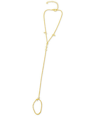 ADORNIA 14k Gold-Plated Adjustable Hand Chain - Macy's | Macy's