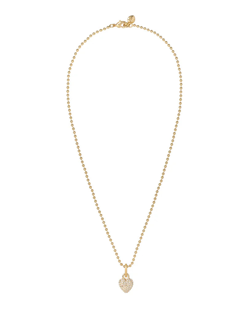 The Itsy Bitsy Puffy Heart Charm Necklace | Roxanne Assoulin