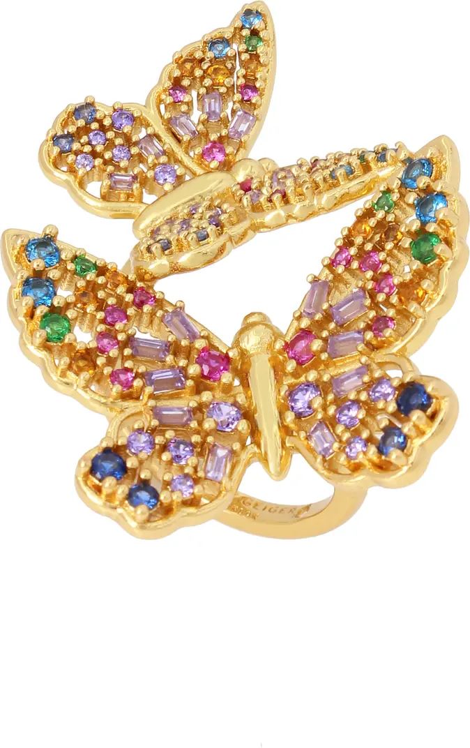 Rainbow Butterfly Cocktail Ring | Nordstrom