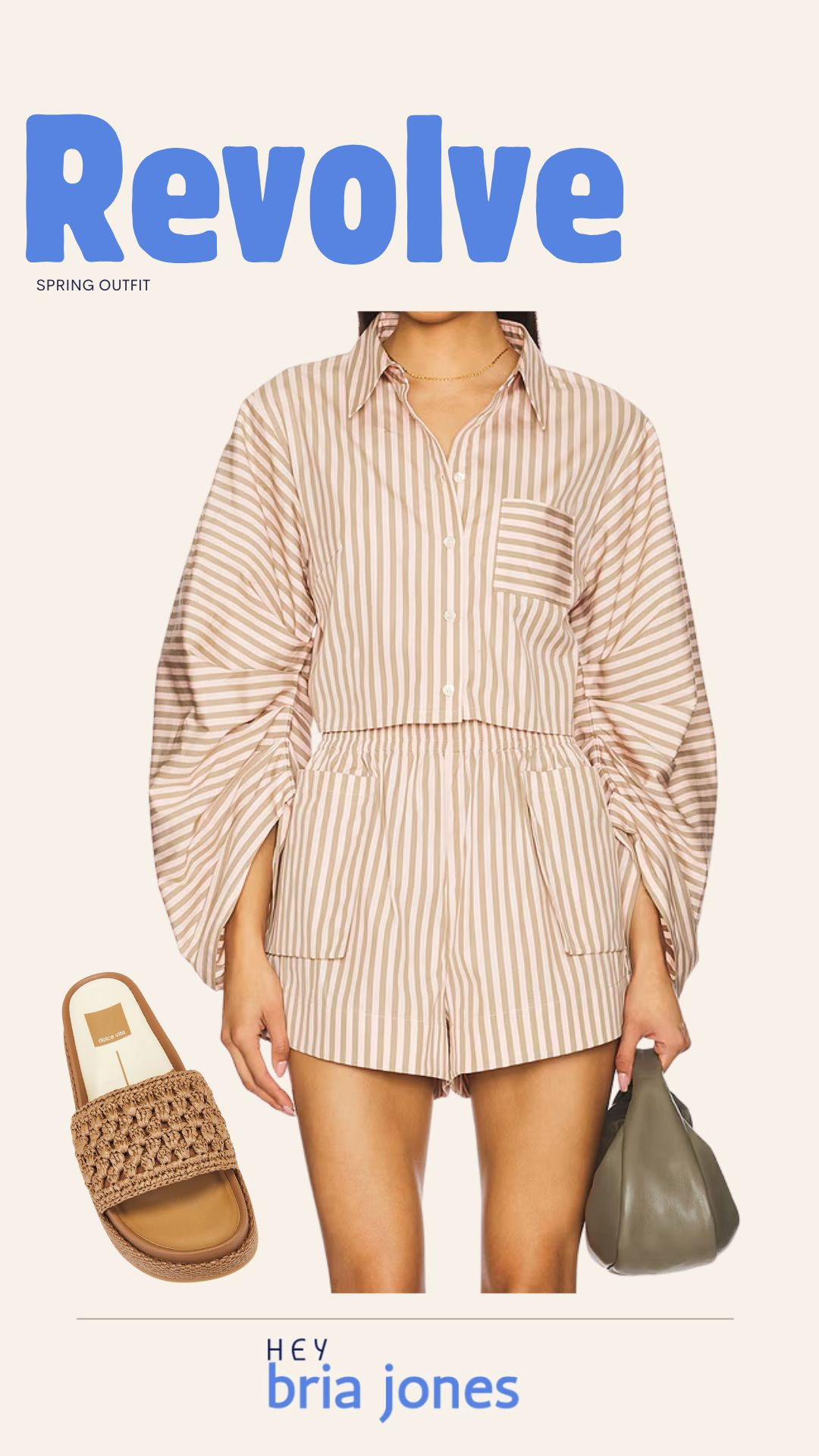 Brown striped two piece outfit for this season!

--- 

Revolve spring outfit

Neutral striped romper

Balloon sleeve romper

Cinched waist romper

Chic weekend look

Vacation spring outfit

Resort casual style

Neutral tones outfit

Easy spring fashion

Soft stripe romper

Lightweight travel outfit

Woven flat sandals

Casual spring romper

Effortless chic style

Brunch outfit inspo

Relaxed outfit

Revolve favorites 2025

Warm weather essentials

HeyBri Jones look

Elevated lounge style 

 #LTKStyleTip